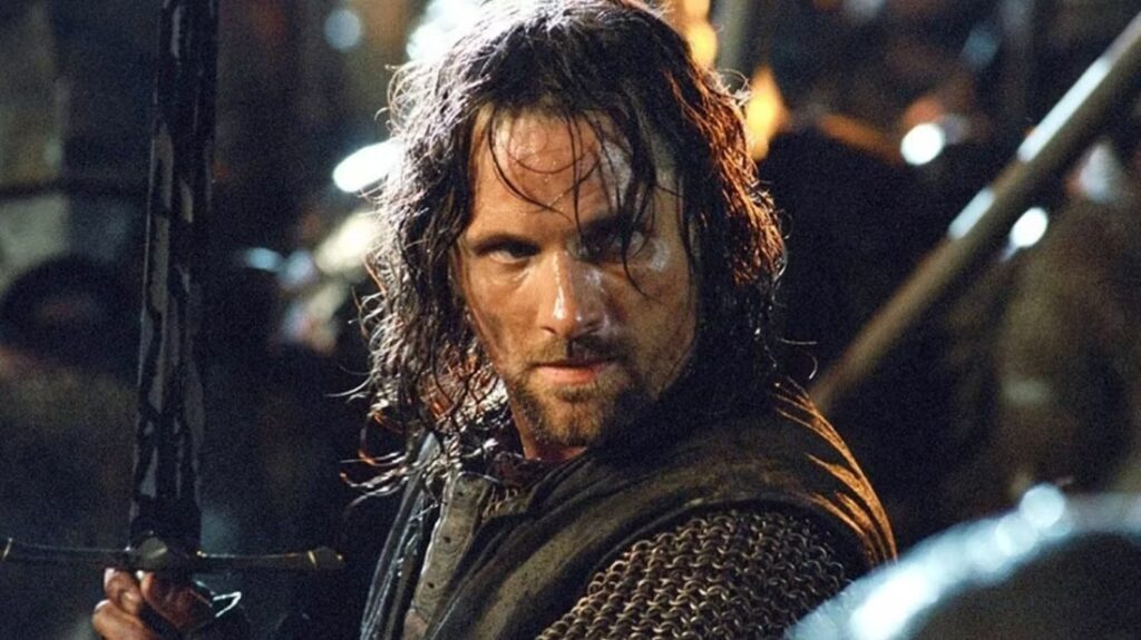 Viggo Mortensen as Aragorn in the Lord of the Rings: The Two Towers. Photo Credit: New Line Cinema